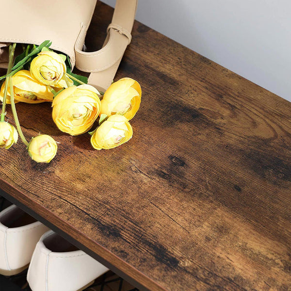 Coat rack with bench & shelves