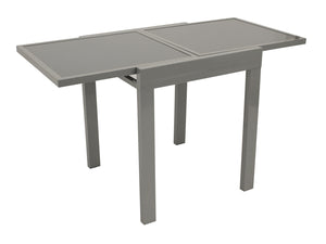 Garnitur Sitzgruppe AMALFI 5-teilig, Aluminium + Kunstgewebe schwarz