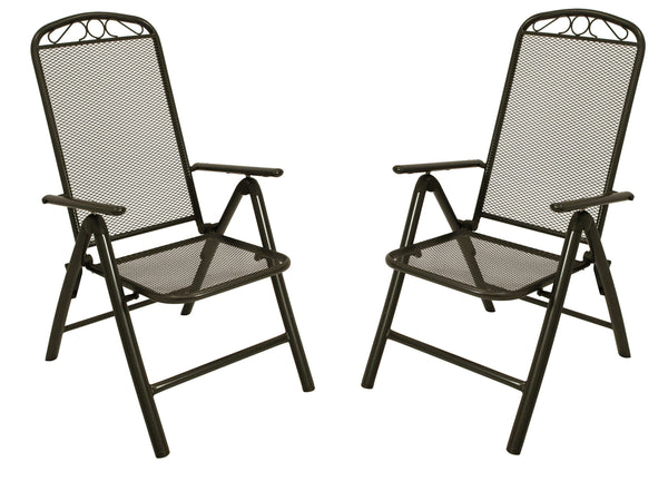 Sitzgruppe Garnitur CLASSIC 7-teilig, Streckmetall anthrazit
