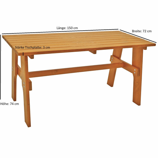 Garnitur FREITAL 2-teilig 150cm, Kiefer imprägniert