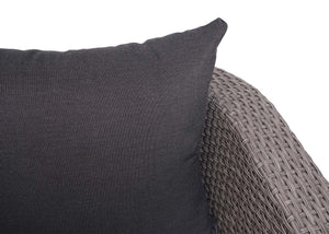 Garten Lounge-Set 3in1 Sonneninsel Poly-Rattan grau anthrazit
