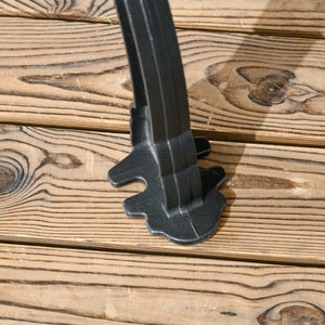 Gartenbank für 2 Personen Terrasse Holz Aluminium Teak