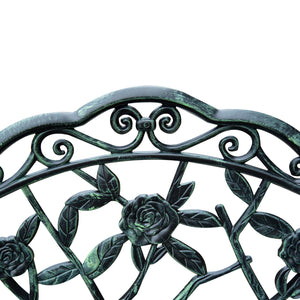 Gartenbank 2-Sitzer Metall 100x54x78cm