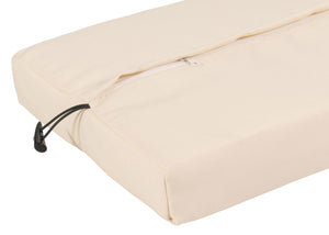 Gartenbank Poly-Rattan Sitzbank 112cm braun mit Kissen