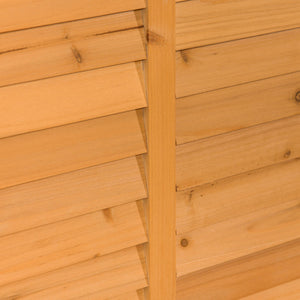 Gartenbox Aufbewahrung wetterfest 127x56x60 Massivholz gelb