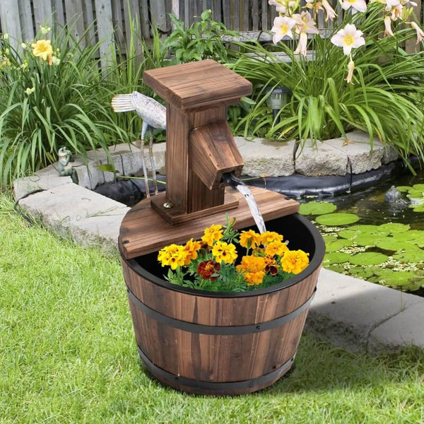 Gartenbrunnen Zierbrunnen Springbrunnen mit Pumpe 37cm