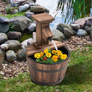 Gartenbrunnen Zierbrunnen Springbrunnen mit Pumpe 37cm