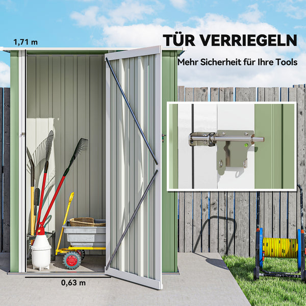 Gartenhaus Gerätehaus Metall wetterfest abschliessbar Outdoor