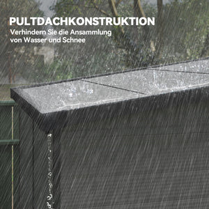 Gartenhaus Kunststoff abschliessbar mit Lüftung 1,9x1,9m