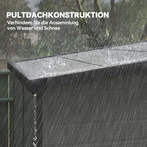 Gartenhaus Kunststoff abschliessbar mit Lüftung 1,9x1,9m