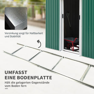Gartenhaus Metall wetterfest mit Schiebetür für Garten