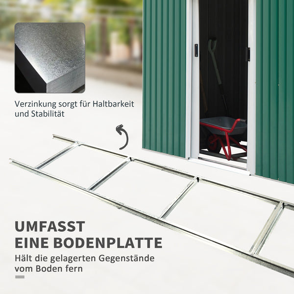Gartenhaus Metall wetterfest mit Schiebetür für Garten