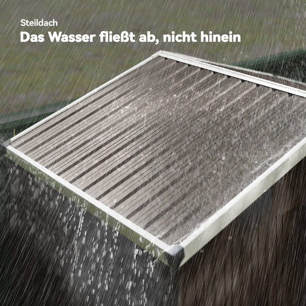 Gartenhaus Metall abschliessbar mit Schiebetür 1,1m²