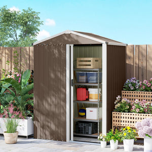 Gartenhaus Metall abschliessbar mit Schiebetür 1,1m²
