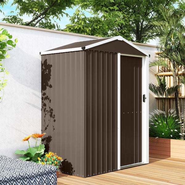 Gartenhaus Metall abschliessbar mit Schiebetür 1,1m²