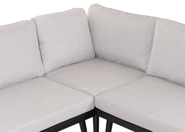 Garten Lounge-Set aus Akazienholz mit Beistelltisch, hellbraun