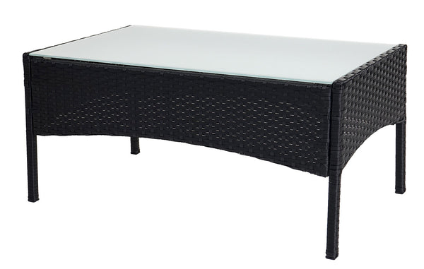 Poly-Rattan Lounge Sitzgruppe Anthrazit mit Kissen. 2-1-1 Set