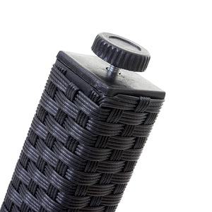Poly-Rattan Gartenmöbel Set Balkon Sitzgarnitur mit Kissen anthrazit
