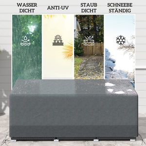 Gartenmöbel Schutzhülle wasserdicht winterfest UV-Schutz 190x72x76cm