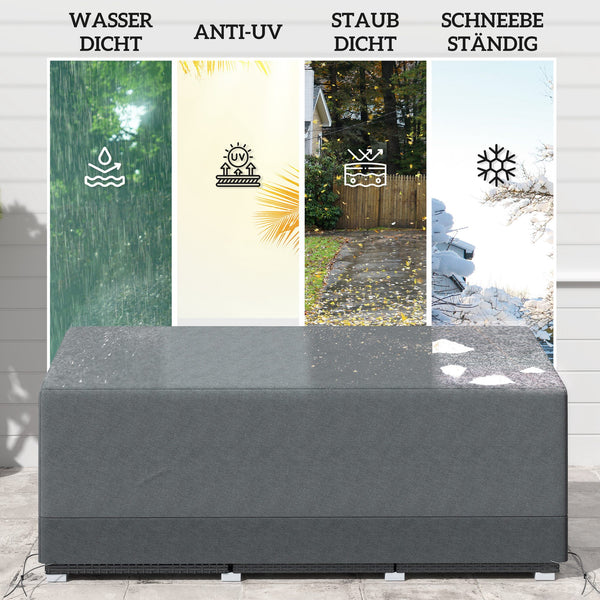 Gartenmöbel Schutzhülle wasserdicht winterfest UV-Schutz 190x72x76cm