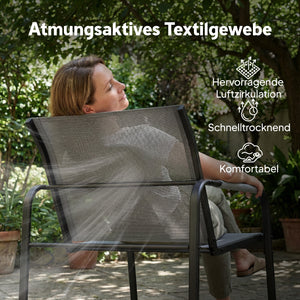 Gartenmöbel Set Sitzgruppe für 4 Personen mit Sofa Sessel und Tisch