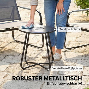 Gartenmöbel Set Sitzgruppe für 4 Personen mit Sofa Sessel und Tisch