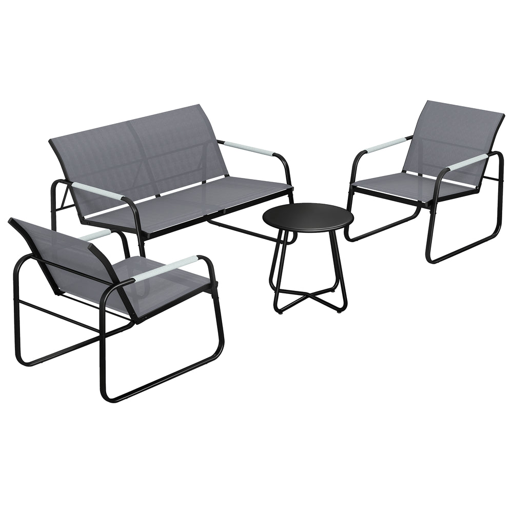 Gartenmöbel Set Sitzgruppe für 4 Personen mit Sofa Sessel und Tisch