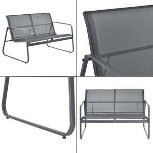 Gartenmöbelset Agira 4-tlg. Grau