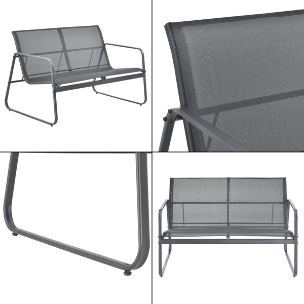 Gartenmöbelset Agira 4-tlg. Grau