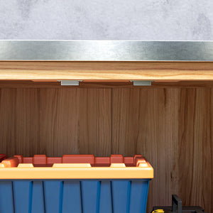 Gartenschrank mit Regal und Arbeitsfläche für Garten Holz