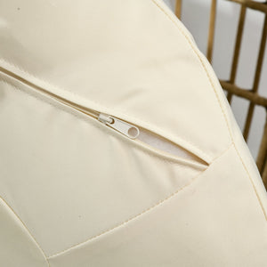 Gartensessel Rattanoptik mit Sitzkissen und Aluminiumrahmen khaki