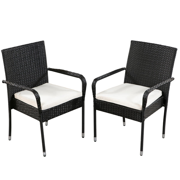 Gartenset FLORIDA Rattan schwarz