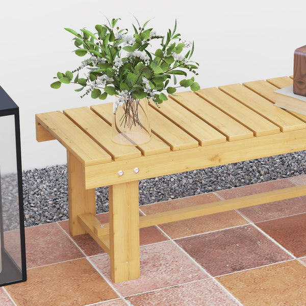 Gartensitzbank Massivholz 110x38x35cm Natur