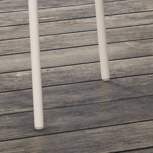 Gartenstuhl 4er-Set bis 120kg stapelbar Grau