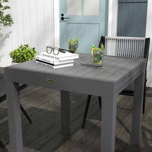 Gartentisch wetterfest für Garten und Terrasse 162x80x75cm grau