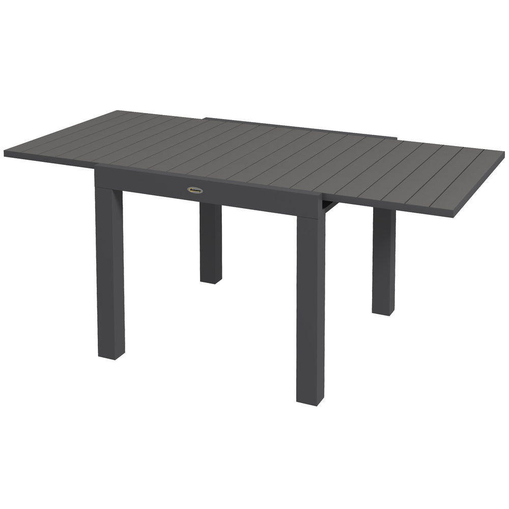 Gartentisch wetterfest für Garten und Terrasse 162x80x75cm grau