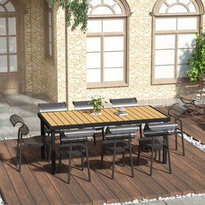 Gartentisch Esstisch pflegeleicht für 8 Personen Aluminium