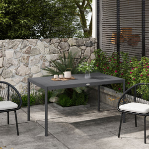 Gartentisch wetterfest für Garten und Terrasse Aluminium