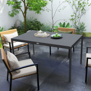 Gartentisch wetterfest für Garten und Terrasse Aluminium