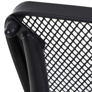 Gartentisch Beistelltisch für Garten Terrasse Metall schwarz