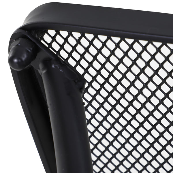 Gartentisch Beistelltisch für Garten Terrasse Metall schwarz