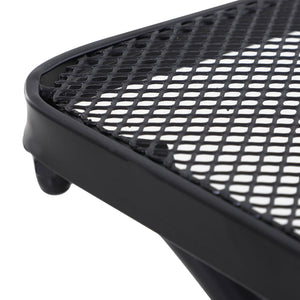 Gartentisch Beistelltisch für Garten Terrasse Metall schwarz