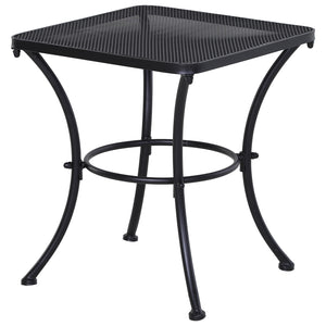 Gartentisch Beistelltisch für Garten Terrasse Metall schwarz