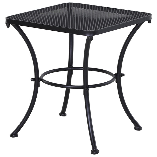 Gartentisch Beistelltisch für Garten Terrasse Metall schwarz