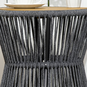 Gartentisch Beistelltisch Boho Rattan wetterfest Outdoor Balkon