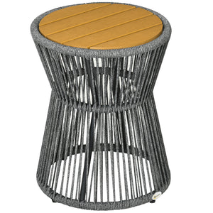 Gartentisch Beistelltisch Boho Rattan wetterfest Outdoor Balkon