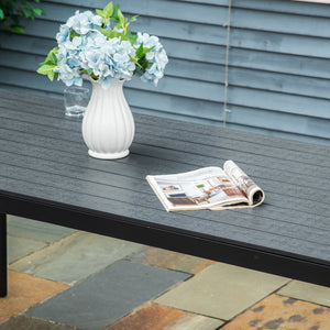 Gartentisch wetterfest für Garten Balkon Terrasse Kunststoff schwarz