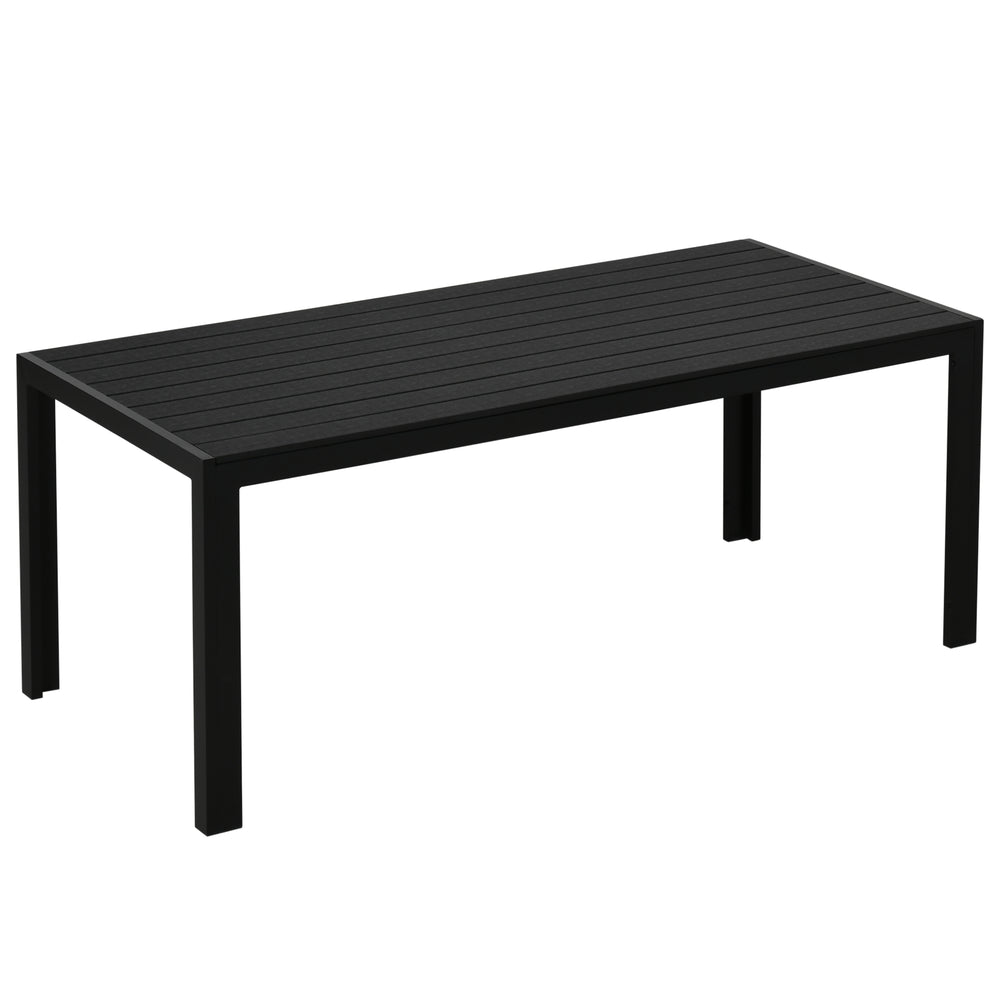 Gartentisch wetterfest für Garten Balkon Terrasse Kunststoff schwarz