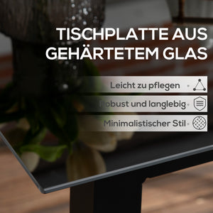 Gartentisch Loungetisch wetterfest Outdoor für Garten schwarz
