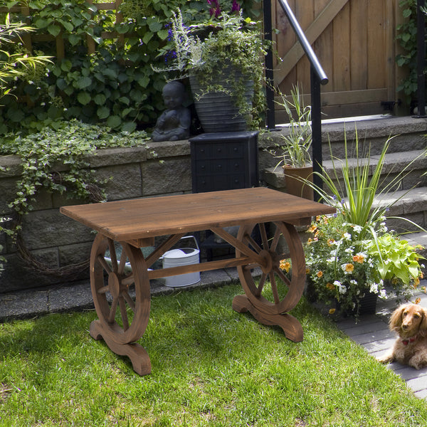 Gartentisch witterungsbeständig für Balkon Outdoor Massivholz